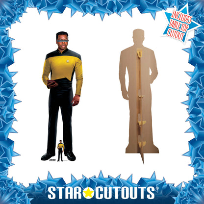 Star Trek Geordi La Forge Cardboard Cutout Height 172cm