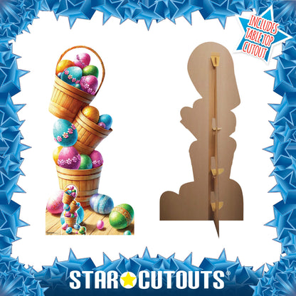 SC4685 Easter Egg Stack Cardboard Cut Out Height 192cm