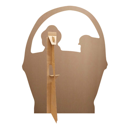 SC4686 Easter Chicks In Basket Cardboard Cut Out Height 94cm