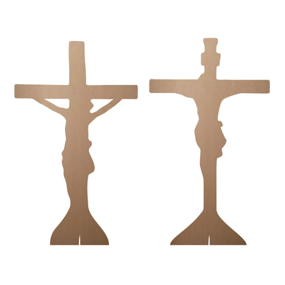 SC4688 Jesus Christ Crucifix Shelf Top Cutout Double  Pack  Cardboard Cut Out Height 30cm