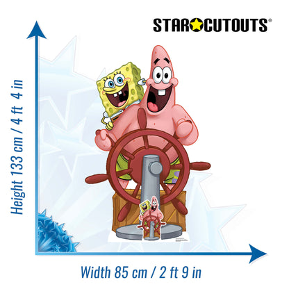 SC4689 SpongeBob and Patrick  Cardboard Cut Out Height 133cm