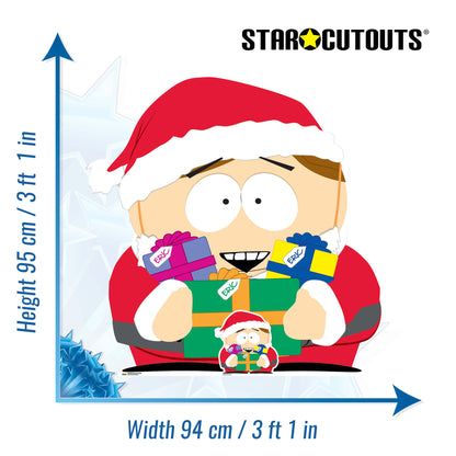 SC4700 South Park Cartman as Santa  Cardboard Cut Out Height 95cm