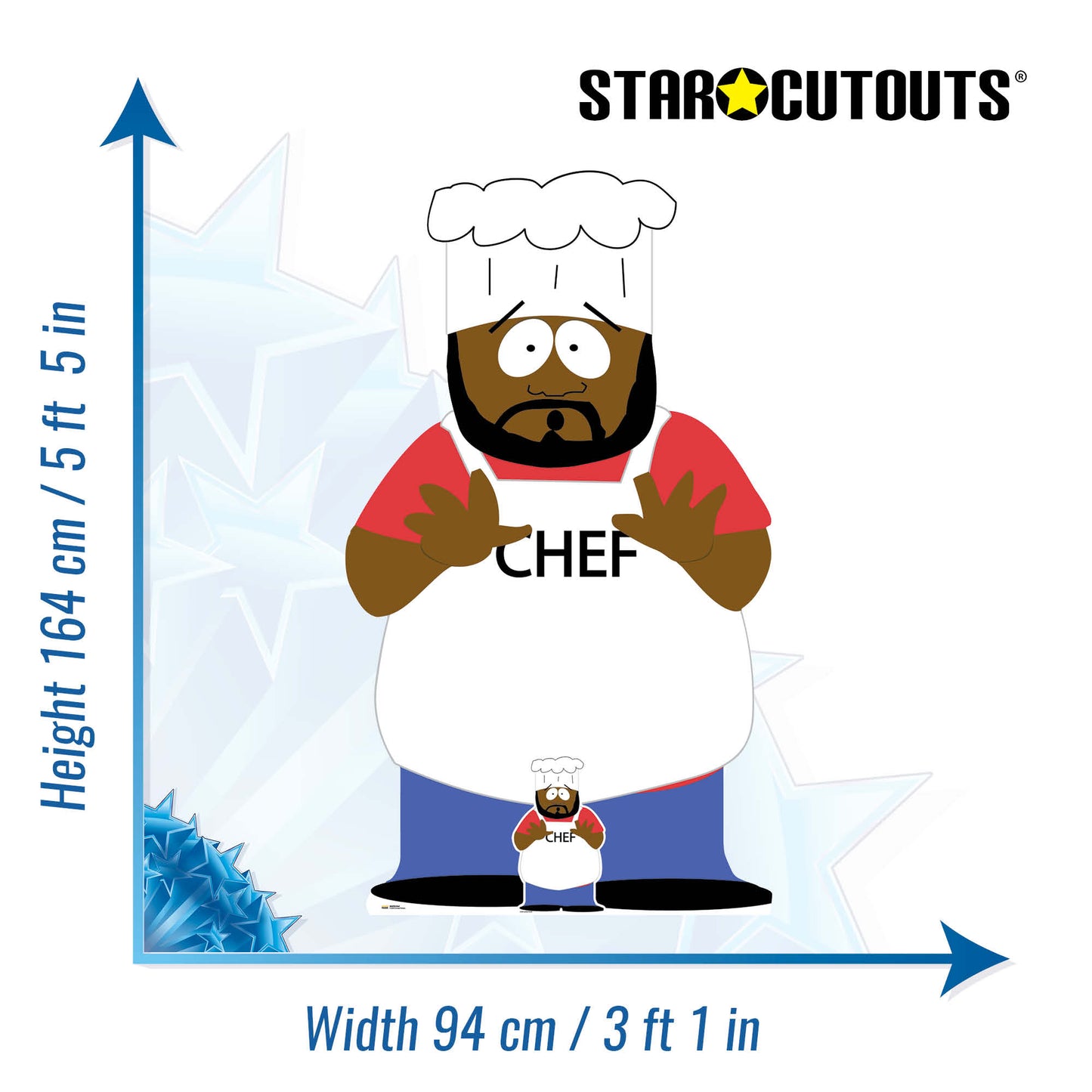SC4703 South Park Chef  Cardboard Cut Out Height 164cm