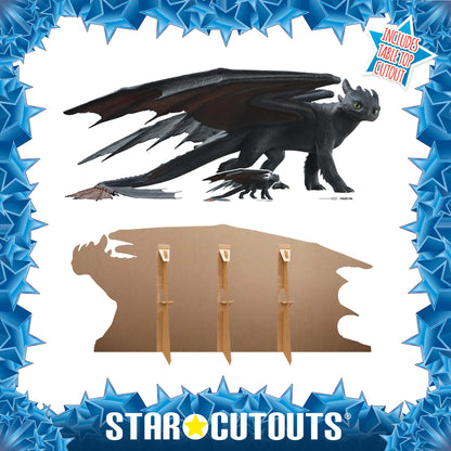 SC4721 Toothless Dragon Live Action Cardboard Cut Out Height 82cm
