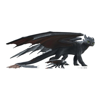 SC4721 Toothless Dragon Live Action Cardboard Cut Out Height 82cm