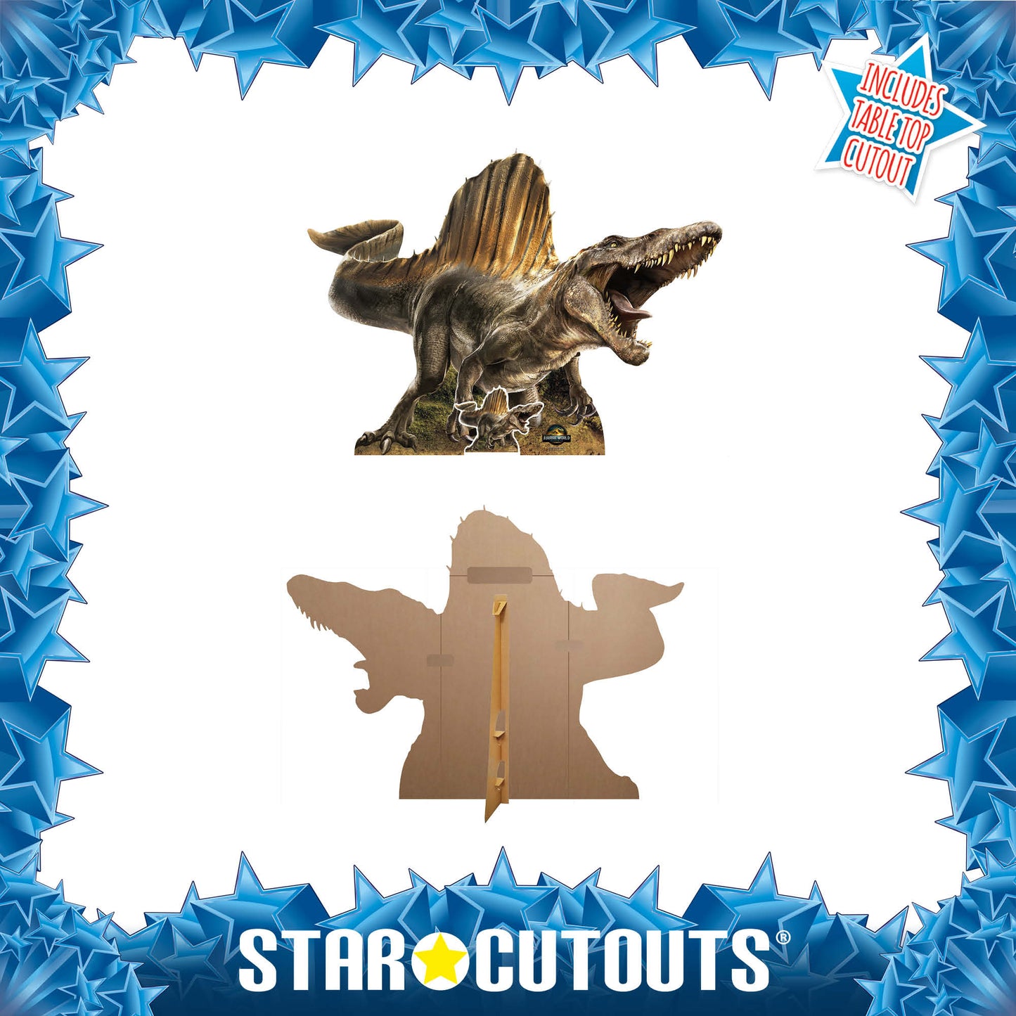 SC4723 Spinosaurus Dinosaur Jurassic World Rebirth   Cardboard Cut Out Height 120cm