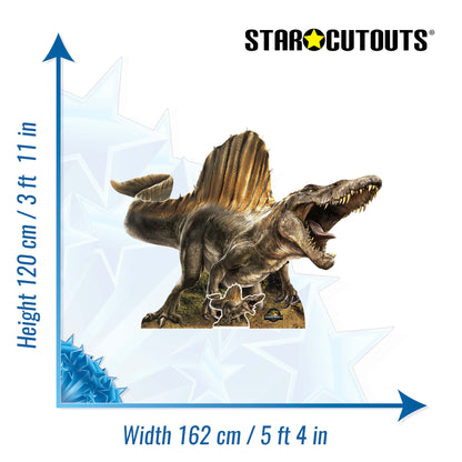 SC4723 Spinosaurus Dinosaur Jurassic World Rebirth   Cardboard Cut Out Height 120cm