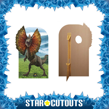 SC4725 Dilophosaurus Stand In Dinosaur Jurassic World Rebirth  Cardboard Cut Out Height 135cm