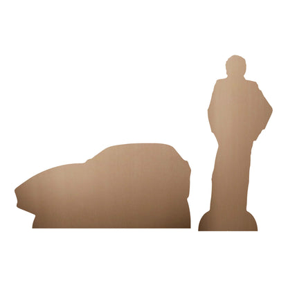 SC4726  Knight Rider and KITT Shelf Top Pack Cardboard Cut Out Height 30cm