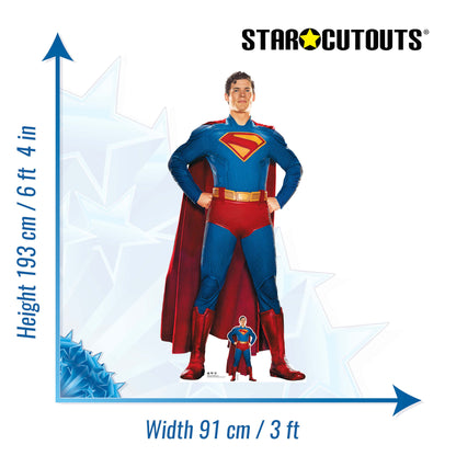 SC4731 Superman 2025 Movie Hero Pose David Corenswet Cardboard Cut Out Height 193cm
