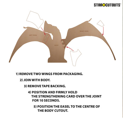 SC4733 Jurassic World Quetzalcoatlus Cardboard Cut Out Height 94cm