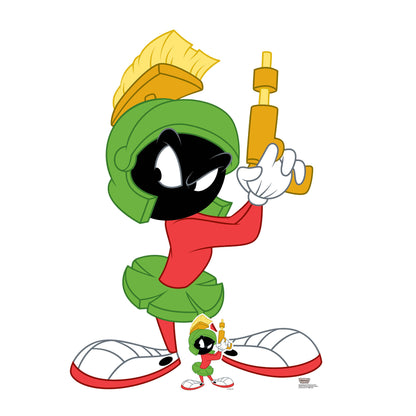 SC4737 Marvin The Martian Gun Pose Cardboard Cut Out Height 135cm