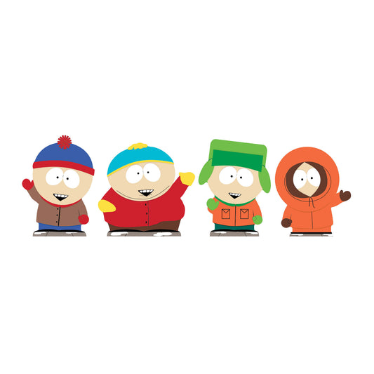 SC4741 South Park Cartman Stan Kyle and Kenny Shelf Top Pack Cardboard Cutouts Height 17cm