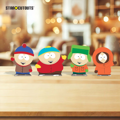 SC4741 South Park Cartman Stan Kyle and Kenny Shelf Top Pack Cardboard Cutouts Height 17cm
