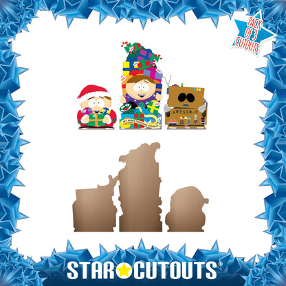 SC4742 South Park Cartman Festive Shelf Top Pack Cardboard Cutouts Height 30cm