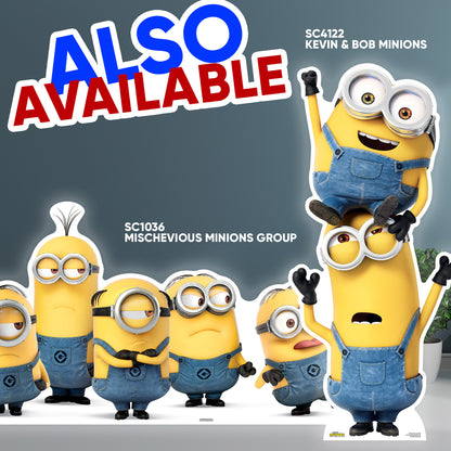 SC4729  Minions Three Small Cardboard Cutouts Shelf Top Pack Height 27cm