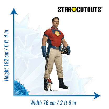 SC4750 John Cena Peacemaker with Sonic Boom Helmet Cardboard Cutouts Height 192cm