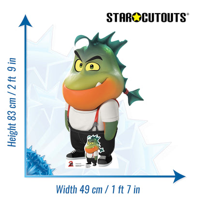SC4754 Mr. Piranha The Bad Guys 2 Cardboard Cut Out Height 83cm