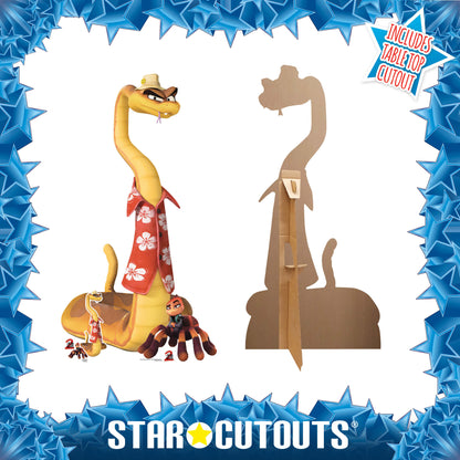 SC4756 Mr. Snake and Ms. Tarantula The Bad Guys 2 Cardboard Cut Out Height 135cm