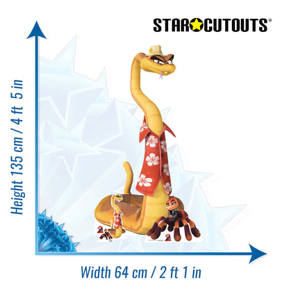 SC4756 Mr. Snake and Ms. Tarantula The Bad Guys 2 Cardboard Cut Out Height 135cm
