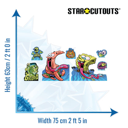 SC4770 SpongeBob Halloween Multi Pack Cardboard Cutouts Height 63cm