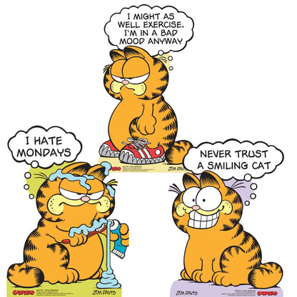 SC4775 Garfield 80s I Hate Mondays Star Mini  Multi Pack Bundle (Multi-Function) - Cardboard Cutout Height 64cm