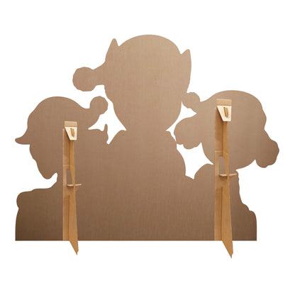 SC4777 PAW Patrol Christmas Group Chase, Marshall  & Skye   Cardboard Cut Out Height 95cm