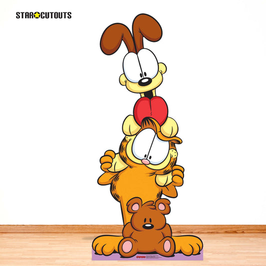 SC4780 Garfield Group Stack Cardboard Cutouts Height 191cm