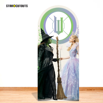 SC4786 Wicked For Good - Glinda & Elphaba -  W Backdrop Single Cardboard Cut Out Height 185cm