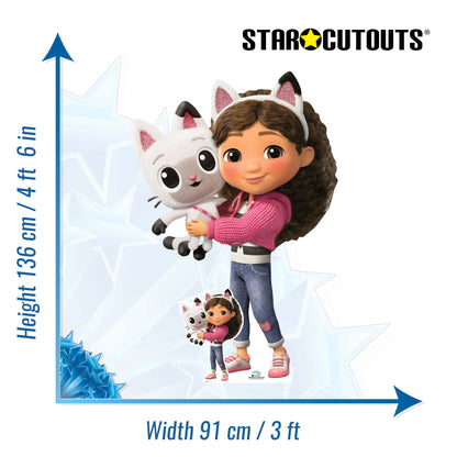 SC4790 Gabby and Pandy Paws from Gabby's Dollhouse Movie Large Cardboard Cutout Height 136cm