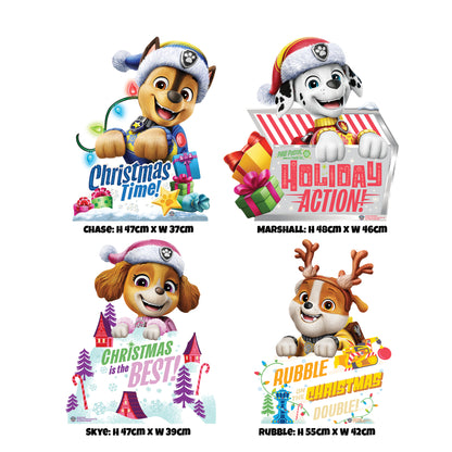 SC4795 PAW Patrol Christmas Sign Star Mini  Multi Pack Bundle  Cardboard Cut Out Height 55cm