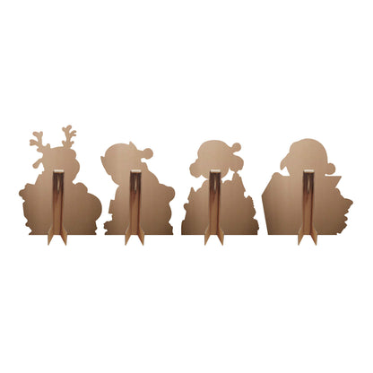 SC4795 PAW Patrol Christmas Sign Star Mini  Multi Pack Bundle  Cardboard Cut Out Height 55cm