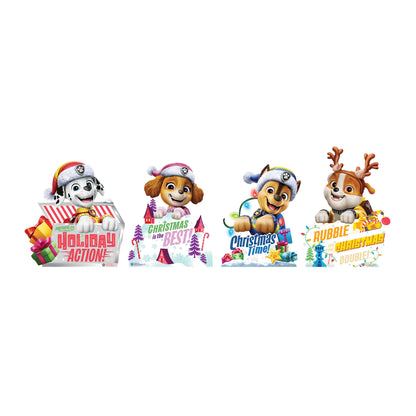 SC4795 PAW Patrol Christmas Sign Star Mini  Multi Pack Bundle  Cardboard Cut Out Height 55cm