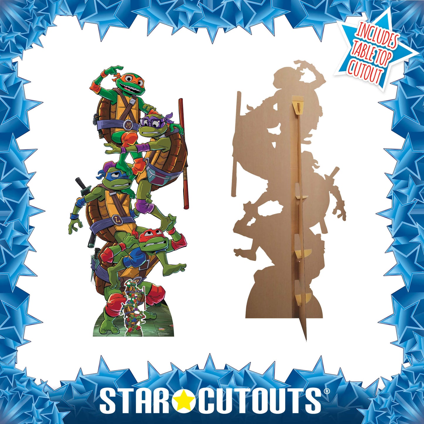 SC4799 Tales of Teenage Mutant Ninja Turtles TMNT  Group Stack Cardboard Cutout Height 192cm
