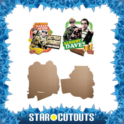 SC4807 You Know It Makes Sense & Alright Dave Wall Décor  Cardboard Cut Out Height 56cm