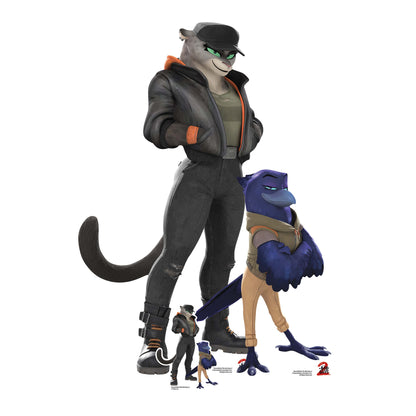 SC4811 Bad Guys Pack Kitty & Susan  Cardboard Cut Out Height 113cm