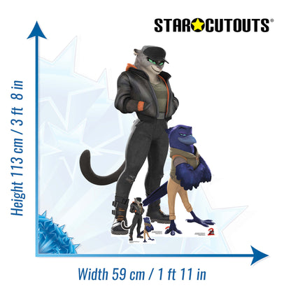 SC4811 Bad Guys Pack Kitty & Susan  Cardboard Cut Out Height 113cm