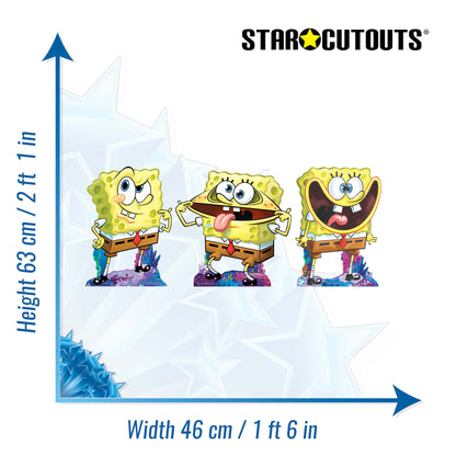 SC4812 Sponge Bob Multi Pack Cardboard Cutouts Height 63cm