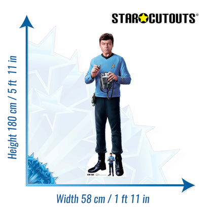 SC4813 Leonard McCoy Star Trek Cardboard Cutout – 180cm Doctor McCoy Party Display