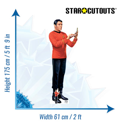 SC4818 Scotty Star Trek Cardboard Cutout – 175cm Engineer Party Display & Gift Idea