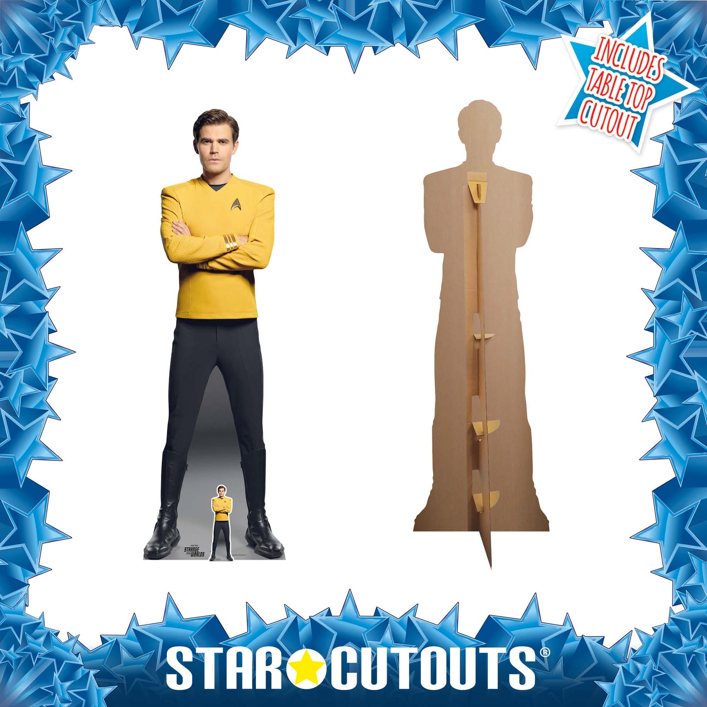 SC4833 James T Kirk Paul Wesley Cardboard Cut Out Height 180cm