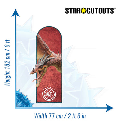 SC4837 Monstrous Nightmare Sailboard  How To Train Your Dragon Live Action Cardboard Cut Out Height 182cm