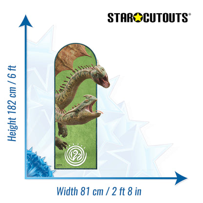 SC4840 Hideous Zippleback Sailboard  How To Train Your Dragon Live Action Cardboard Cut Out Height 182cm