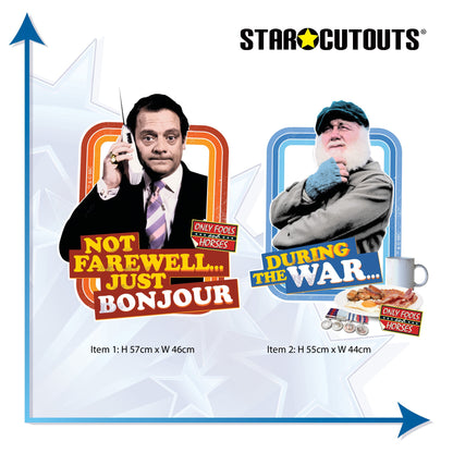 SC4844 Not Farewell Just Bonjour & During the War Wall Décor  Cardboard Cut Out Height 57cm