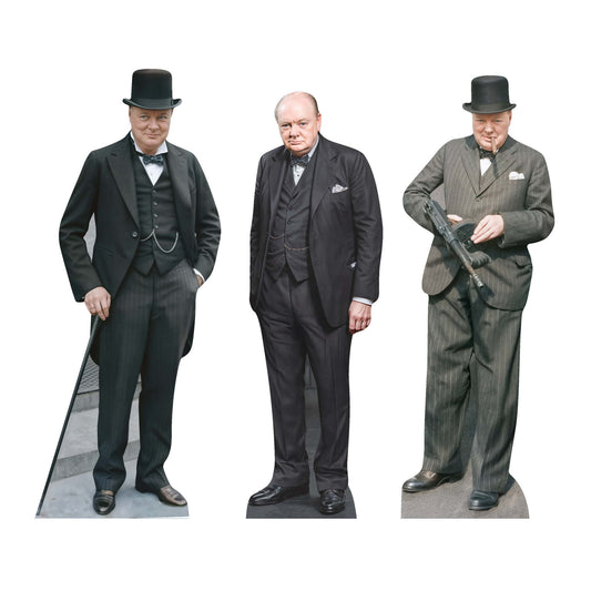 SC4850 Winston Churchill Shelf Top Pack Cardboard Cut Out Height 31cm