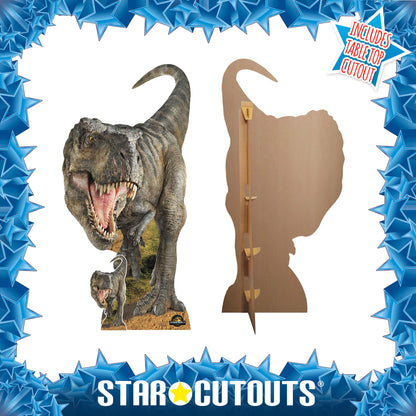 SC4858 Tyrannosaurus Rex Dinosaur Jurassic World Rebirth  Cardboard Cut Out Height 185cm