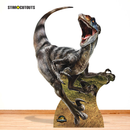 SC4859 Velociraptor Dinosaur Jurassic World Rebirth   Cardboard Cut Out Height 144cm