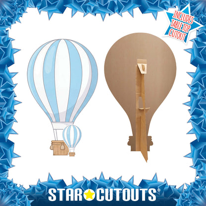 SC4863 Blue Hot Air Balloon Cardboard Cutout Height 92cm