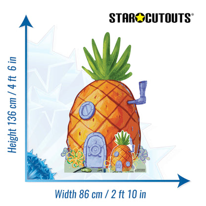 SC4868 SpongeBob Pineapple House Cardboard Cutout Height 136cm