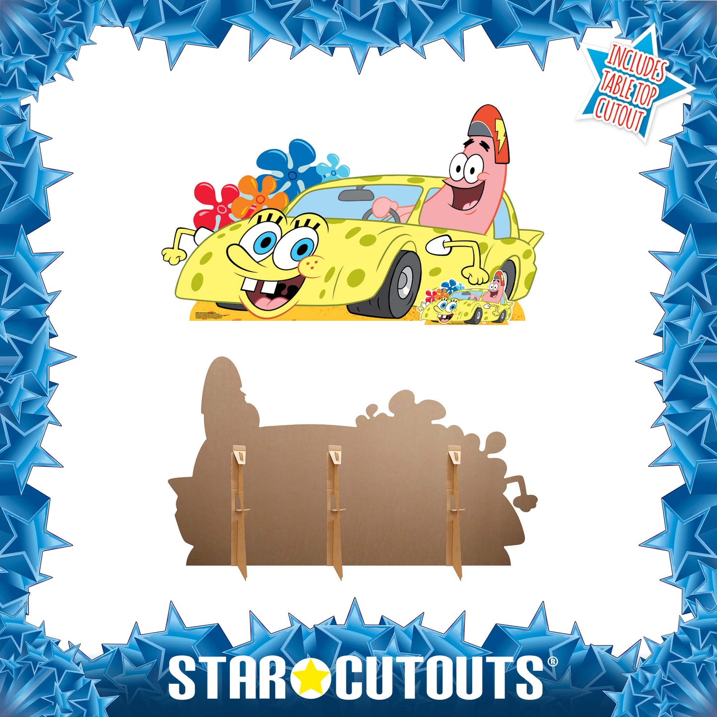 SC4872 Patrick Star with SpongeBob Car Cardboard Cutout Height 95cm